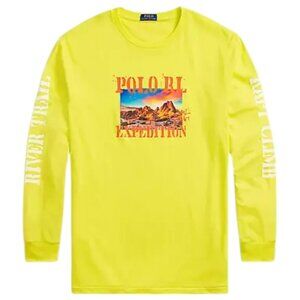POLO Ralph Lauren Expedition Long Sleeve Shirt Yellow Men's MEDIUM